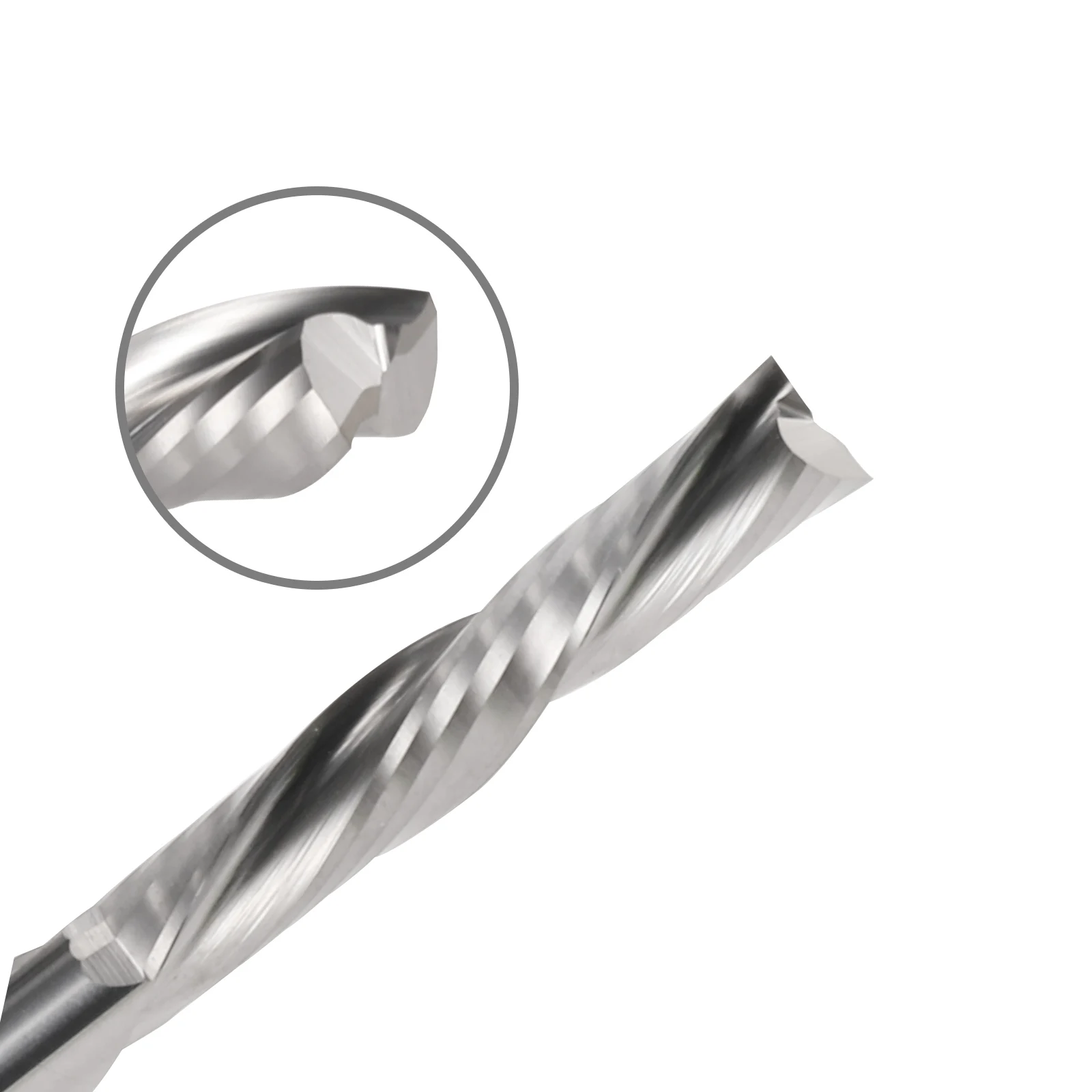 1pcs Left Spiral End Mill 3.175 4 6mm 2 Flute Down Cut Solid Carbide Milling Cutter for CNC Router Bit Wood MDF Acrylic