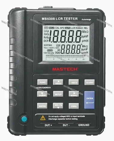 

MASTECH MS5308 Handheld Auto Range Digital LCR Meter Bridge Test Inductance Capacitance Resistance Meter Dual LCD Display