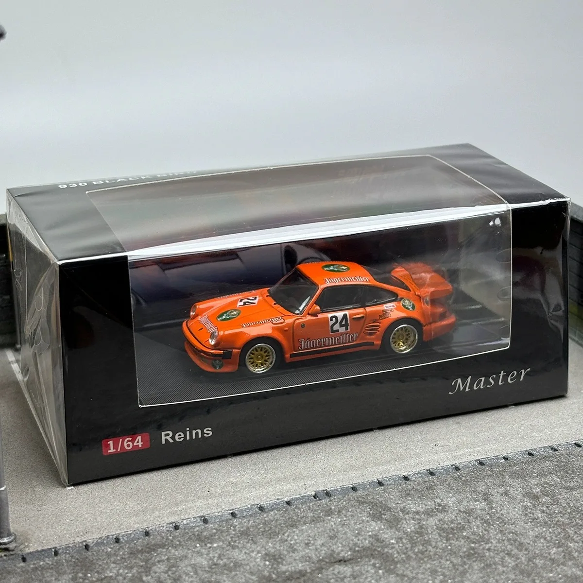 Marster 1:64 Porsche 911 930 Turbo geyik kafası livery - open-cover alaşım araba modeli