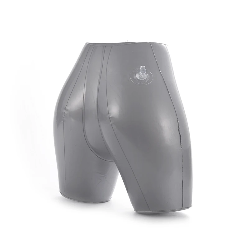 Un modello gonfiabile di pantaloni in PVC argento per uomo donna bambini manichino inferiore del corpo intimo costume da bagno Display Prop