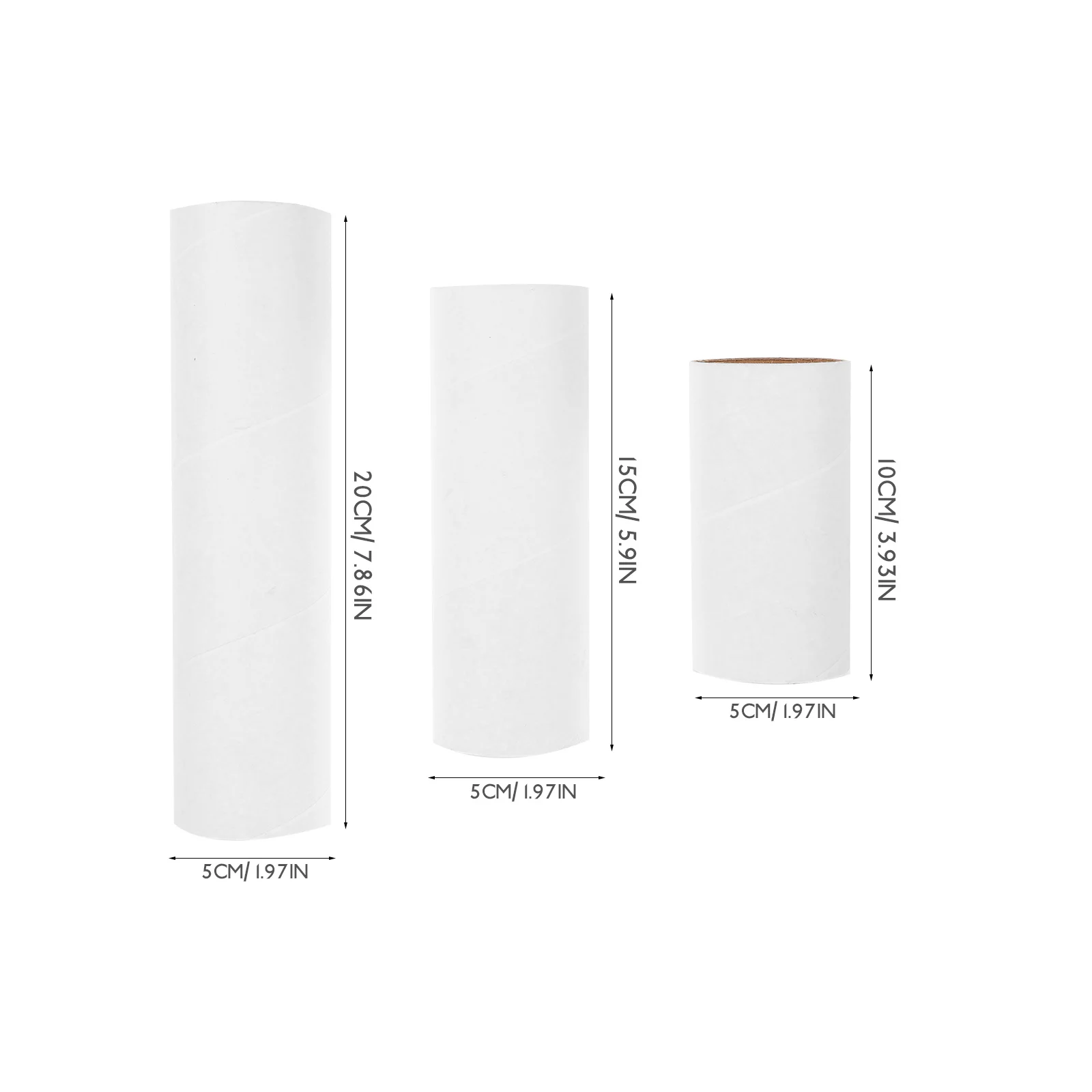 

18pcs Tube Craft Roll Cardboard Tubes Kindergarten Diy Projects Creative Art Activity Tool Travel-Friendly Crafts Roll