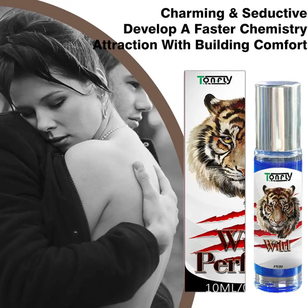10ml Lion Men's Ball Wild Light Fragrance Body Spray Lasting Pheromone Cologne Charming Seductive Dating Roller Eau De Toilette