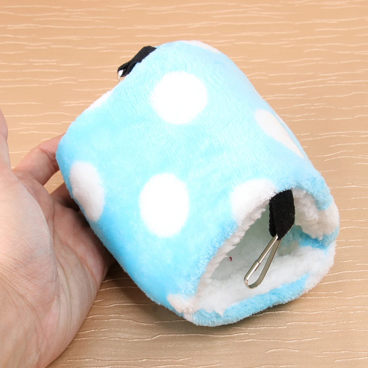 

Warm Cotton Nest For Pets Blue S Size Fleece Bird Bed Shelter Winter Cage Accessories Parrots Hammock Animal Hut