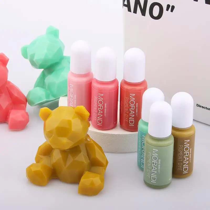 10ml  Morandi Epoxy Resin Pigment 24 Colors Colorant Liquid Dye Ink UV Epoxy Resin Molds Pigment DIY Jewelry Making Accessories