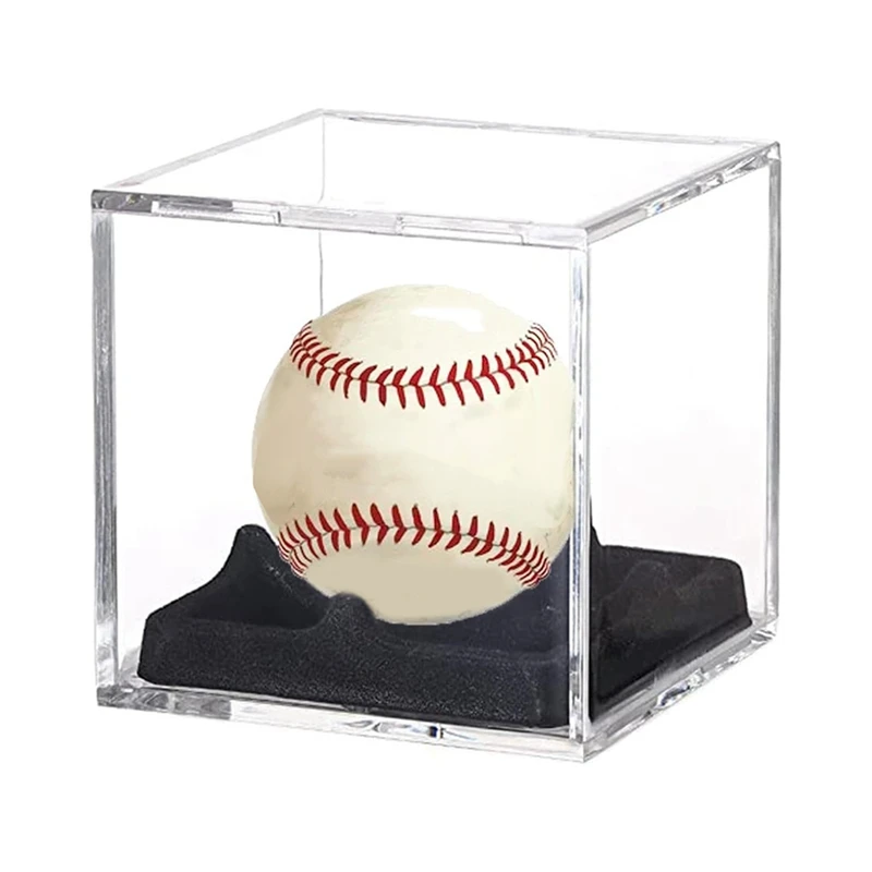 Baseball Display Case para qualquer beisebol, casos acrílicos, durável, fácil de usar, UV protegido