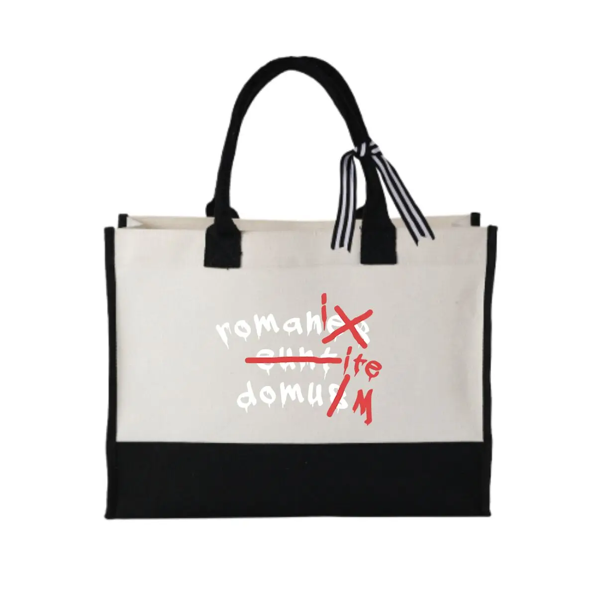 

Красная текстовая маркап, художественная лоскутная холщовая сумка для зимних праздничных подарков