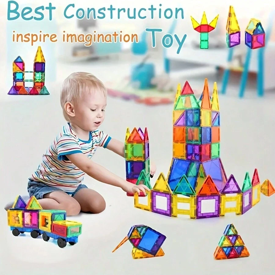 ToylinX Building Puzzle Accessories Magnetic Designer Construction Set Educational Constructor Christmas  Birthday Toys For Kids