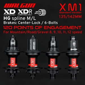 XM1 BUCH DE BIQUETA TRANEJO XM1 MTB MTB Road 32 agujeros 6 pernos/Lock central HG XD MS XDR Micro Spline Free Free Speak 135 142 Bicycle Fubs 10 mejores ventas Cubo Arc MT006 - №10