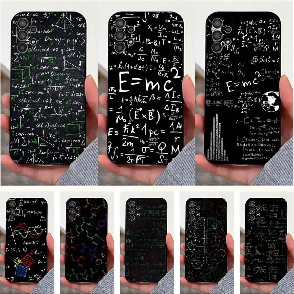 

Chemical Math Physics Phone Case For Samsung S25,S24,S23,S22,S20,S21,S10,Ultra,Plus,Lite,FE,Soft Silicone Black Cover