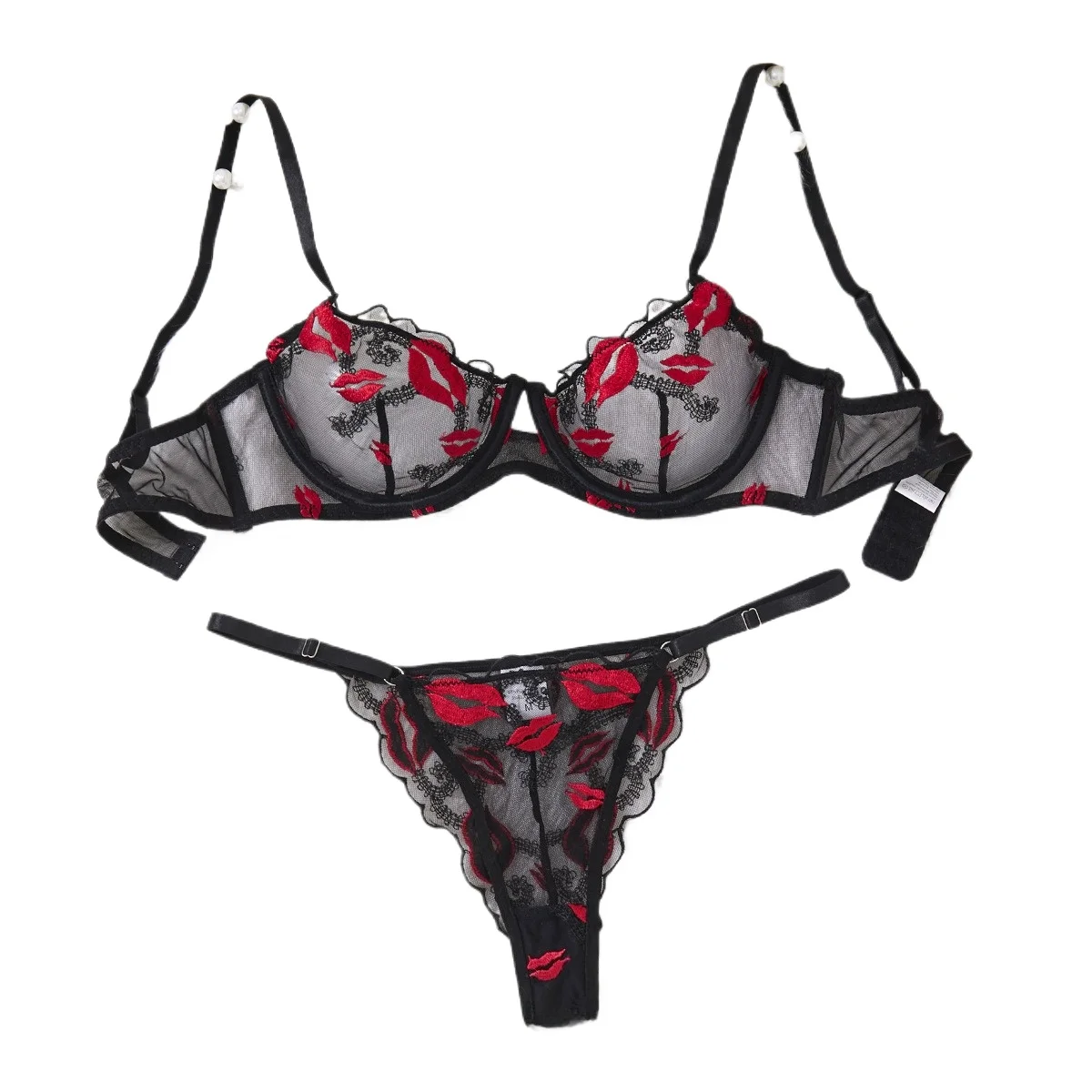 

Sexy European American Women Bra Set Push Up Lace Underwear Luxury Elegant Pure Desire