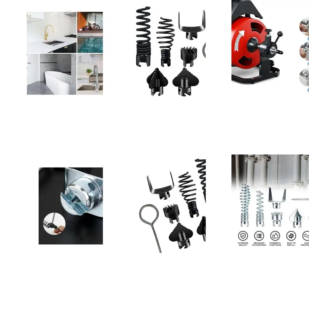 

Complete Plumbing Snake Head Drain Cleaner Cutter Head For Diverse Blockages 601C