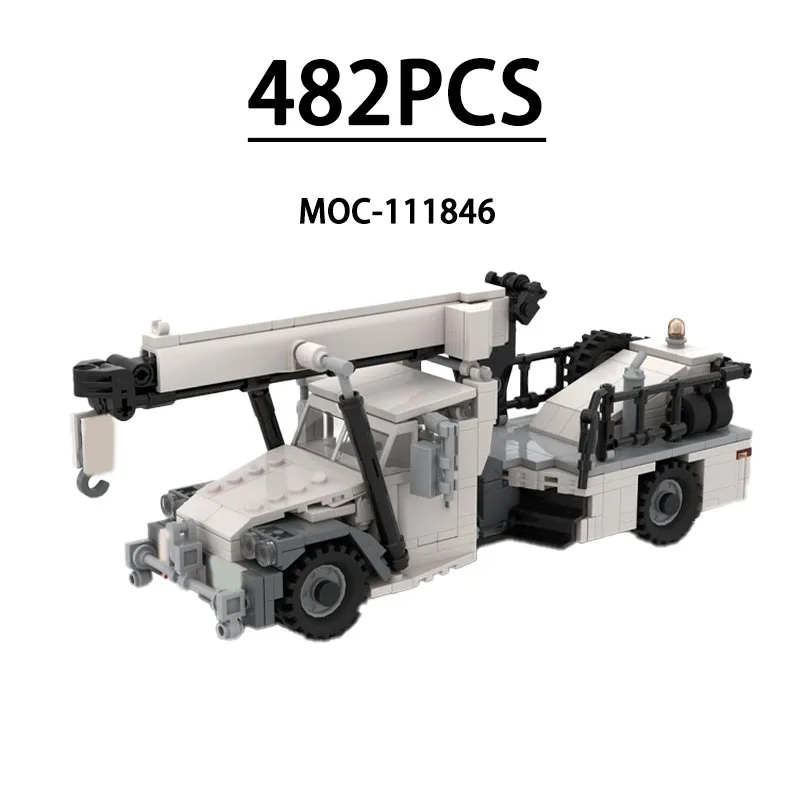 

MOC-111846 Building Block City Crane Model Ornament 482 Pieces Children's Educational Birthday, Christmas, and New Year Toy Gift