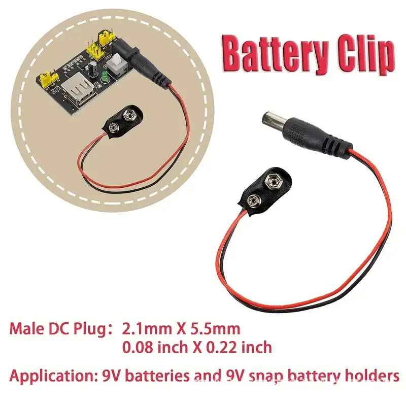 Conjunto de placa de ensaio 69 peças MB-102 módulo de alimentação + placa de ensaio de 830 furos + fio de placa de ensaio clipe de bateria de 9V