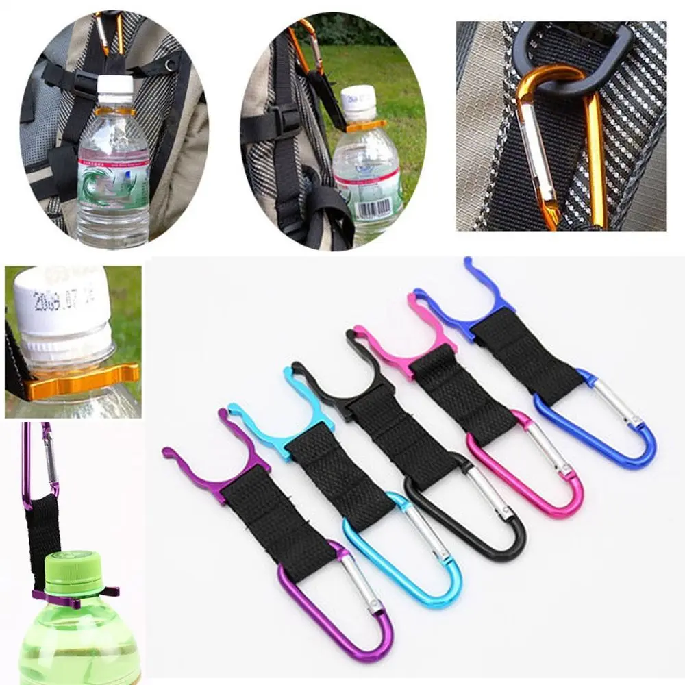 

High Quality Portable Water Bottle Buckle Carabiner Keychain Buckles Carrying Clip Hook Kettle Holder