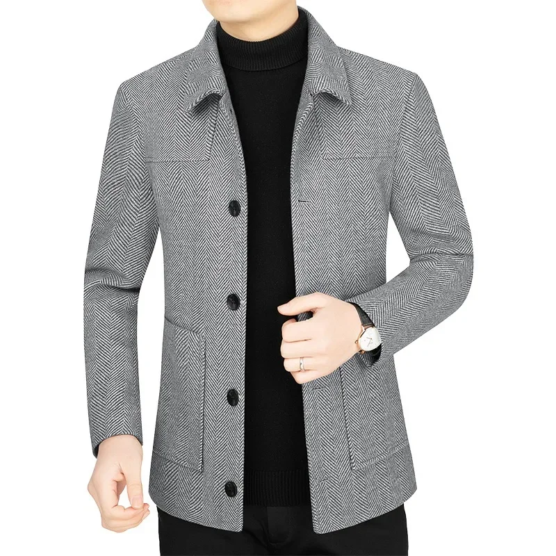 Costumes décontractés d'affaires pour hommes, blazers en cachemire, vestes en laine mélangée, coupe couvertes, vêtements pour hommes, nouveau, 4XL