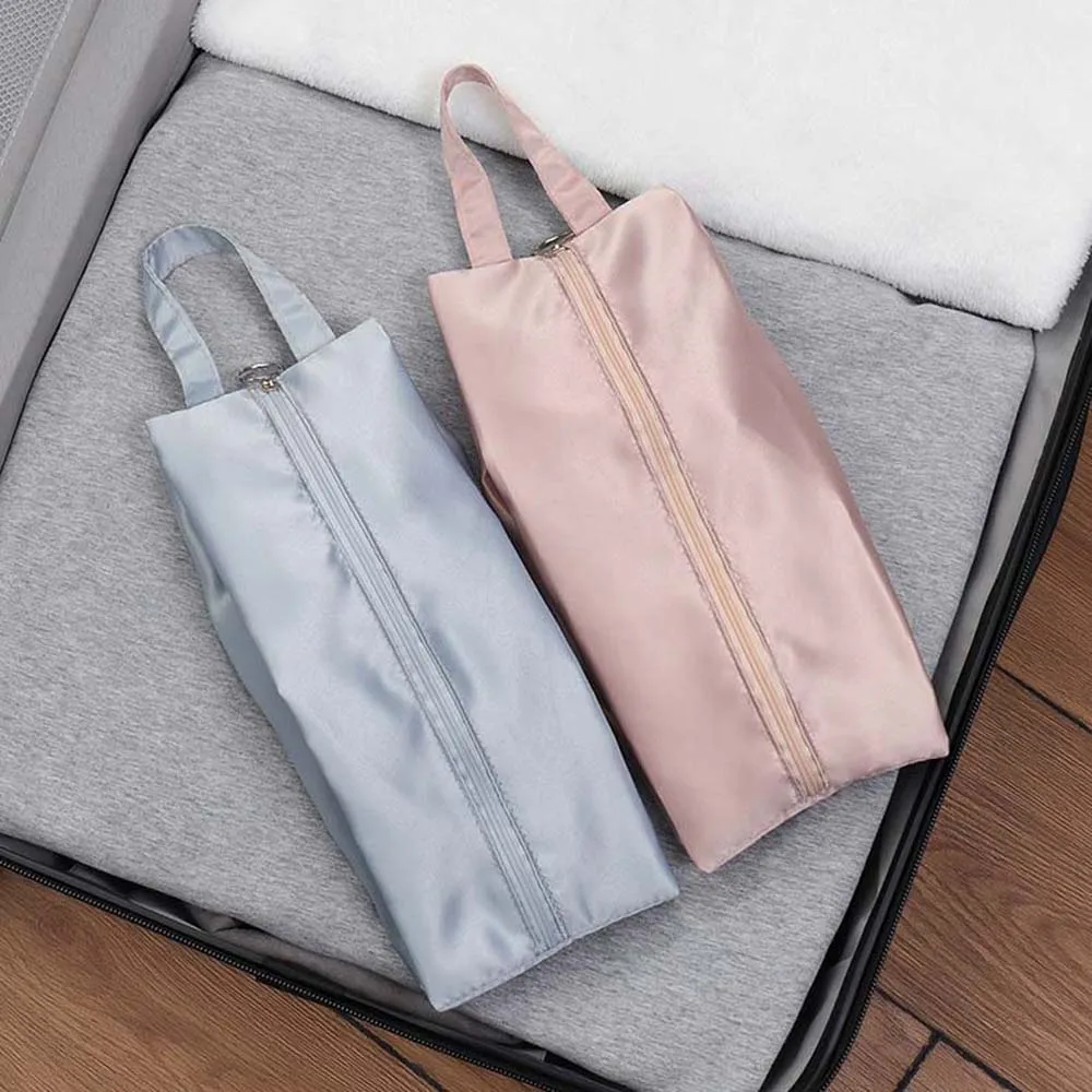 

Travel Supplies Underwear Storage Bag Bra Organizer Satin Surface Satin Cosmetic Bag Clothes Pouch Toiletry Bag Makeup Case