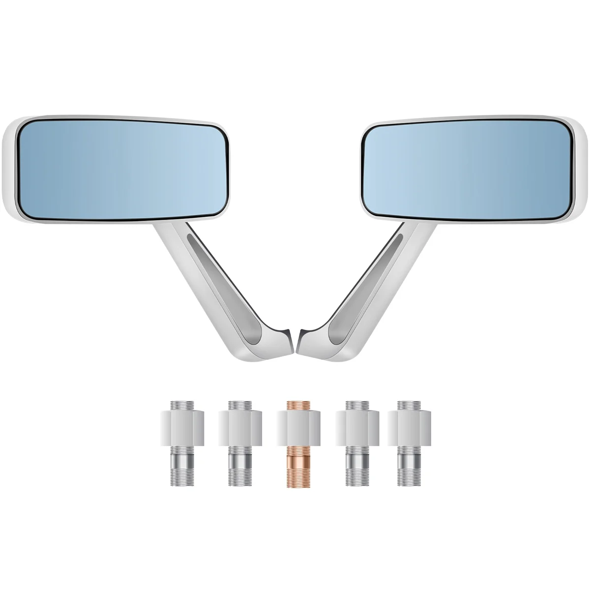 مرايا الرؤية الخلفية للدراجات النارية من الكروم ، هوندا ، سوزوكي ، 8 * ، 10 *