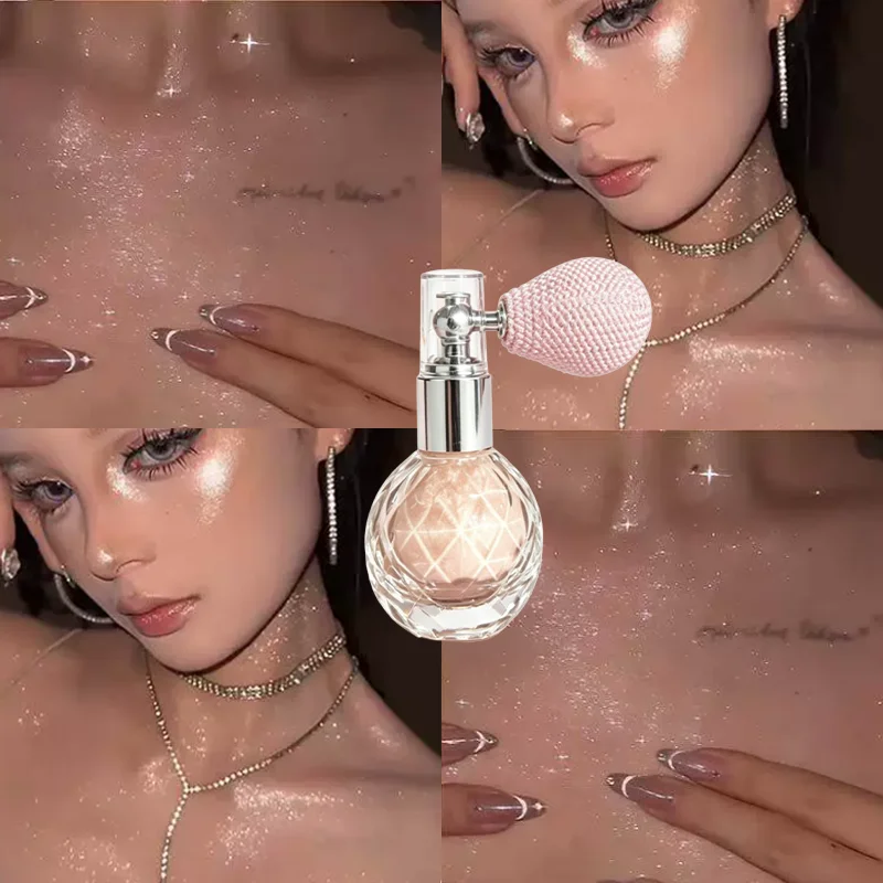 Sparkling Powder Fragrance Powder Body Makeup Powder with Fine Sparkling Particles Powder Festival Party Performance Sparkling P