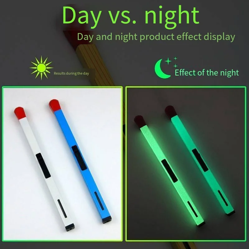 New Luminous Match Lighter Butane Flashlight Inflatable Butane Gas Lighter Home Aromatherapy Gas Range Ignition Gun Tools