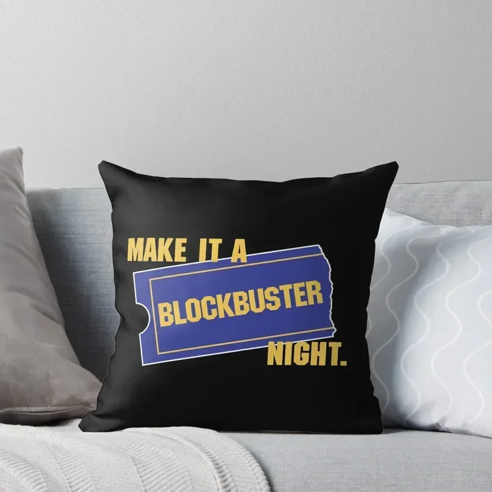 Make It a Blockbuster Night Throw Pillow Sitting Cushion Sofa Cushions Covers pillow