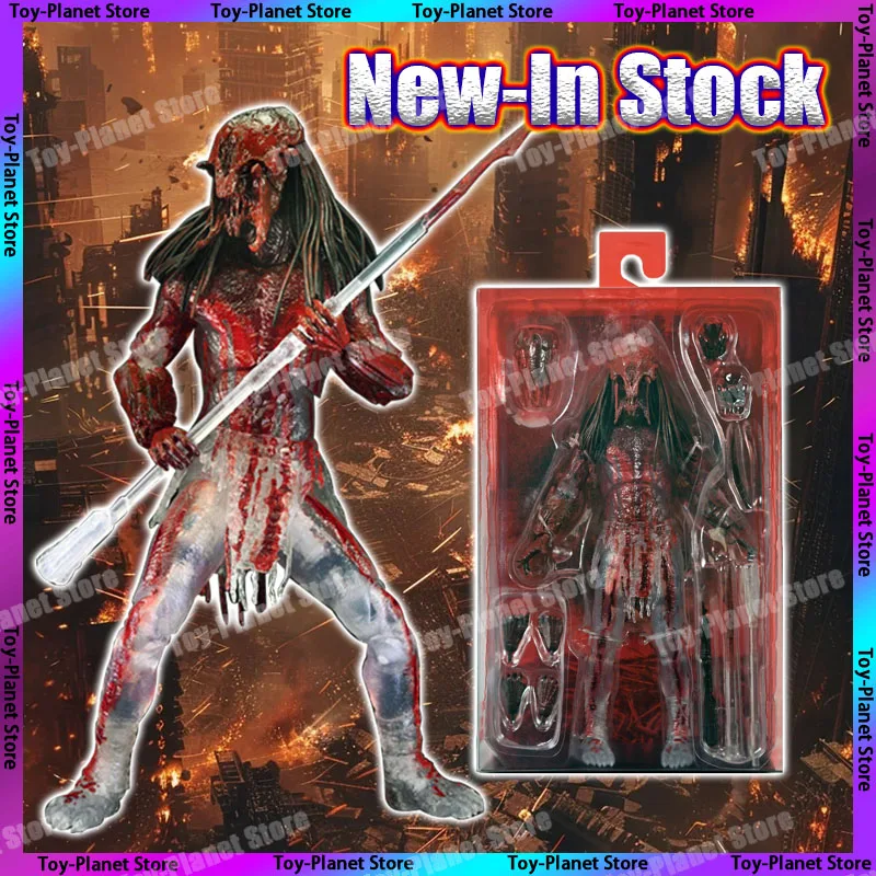 New-In Stock Neca Prey Ultimate Bear Blood Feral Predator Deluxe Edition Movetable Action Figure Collection Model Gifts Toys