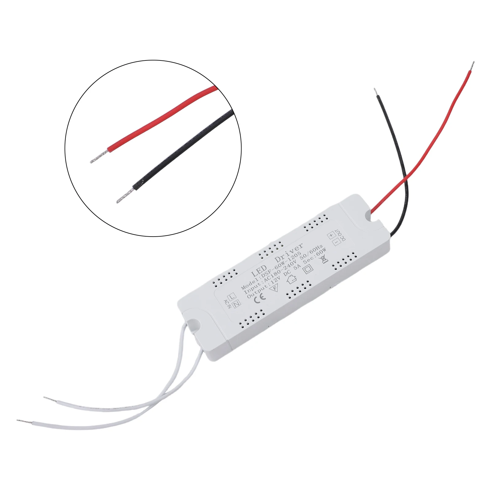 Strip Lamp LED Driver Home Low Temperature Rise Plastic Power Reliable Stable 48W Supply 4A Transformer 5A 60W
