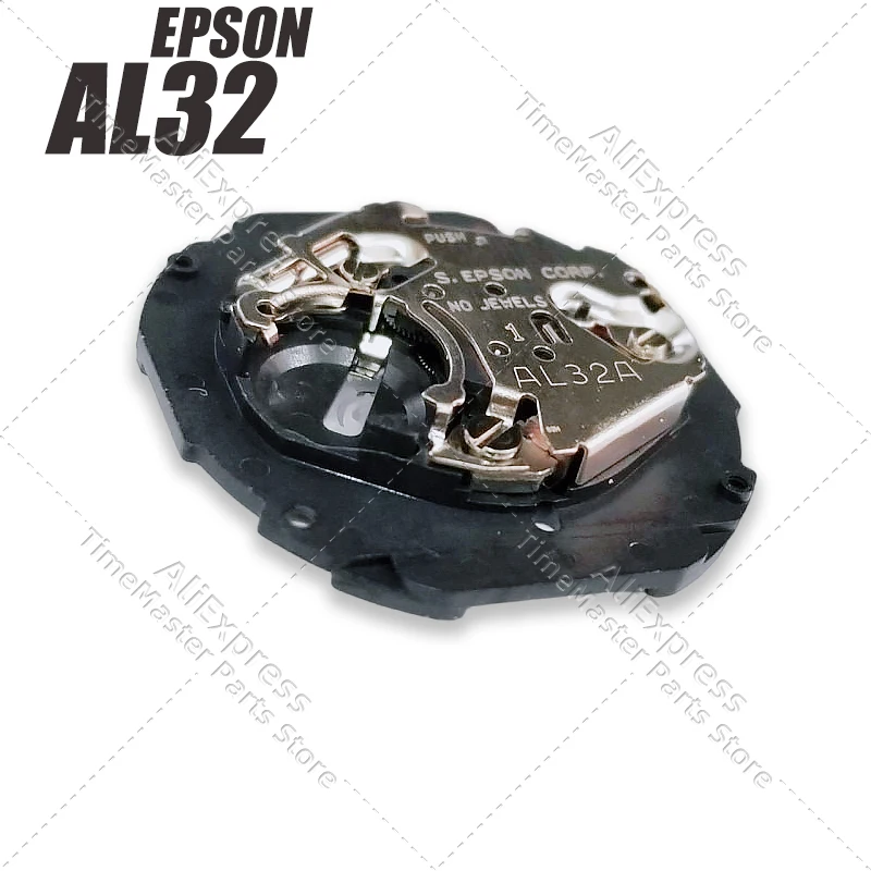 อะไหล่ซ่อม/เปลี่ยน สำหรับนาฬิกาควอตซ์ Epson AL32 ระบบไขลาน 3 เข็ม แสดงวันที่ ใช้แบตเตอรี่ SR626SW ขนาด 23.7 มม. หนา 4.15 มม.