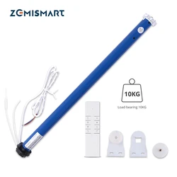 Zemismart-Stores roulants intelligents, Tuya Zigbee 2N, moteur pour tube de 38mm, application Smart Life, Alexa, Google Home, commande vocale