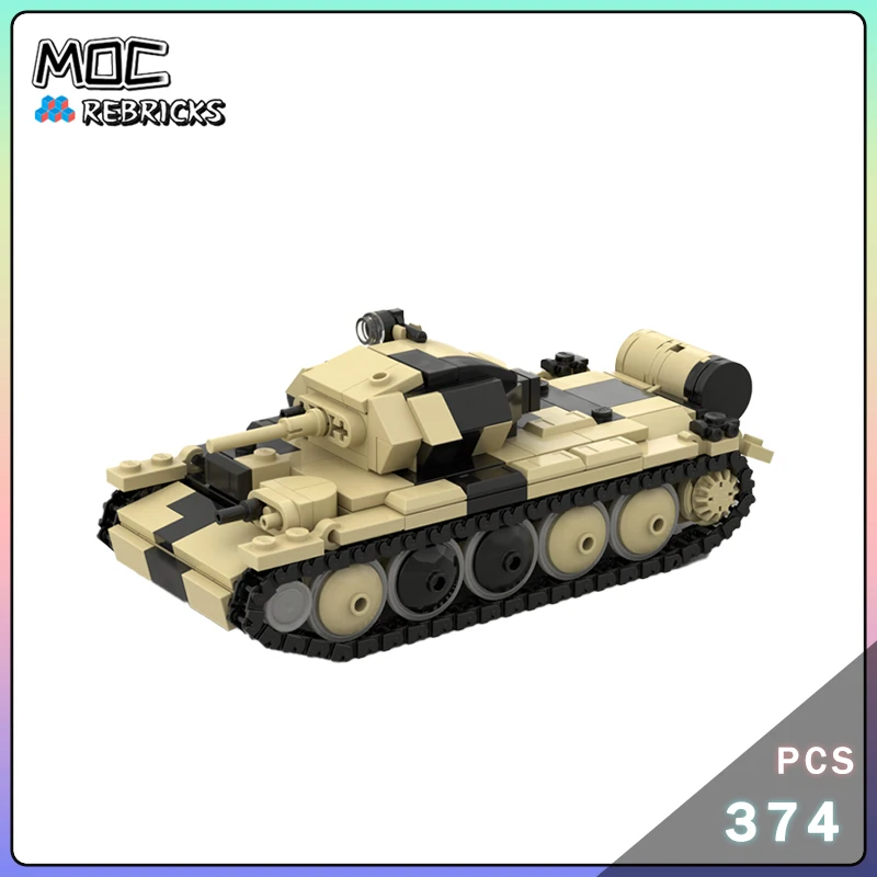 

MOC Military Weapon Series WW2 Crusader Mk.1 1/45 Tank Model Building Block Assembly Technology Bricks Set DIY Boy Toy Xmas Gift