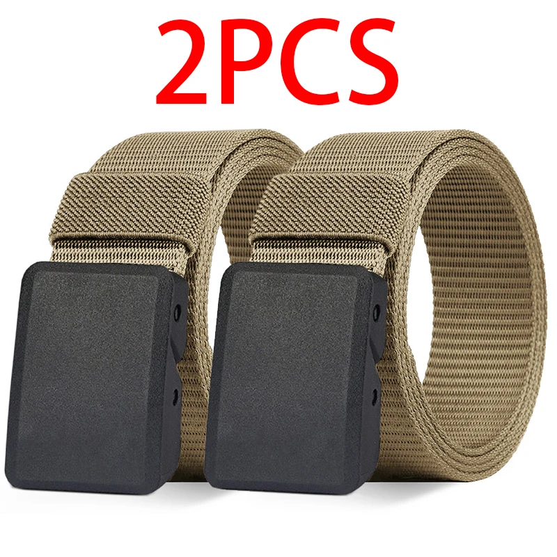 2PC Military Automatic Buckle Nylon Belt Outdoor Hunting Multifunctional Tactical Canvas Belt High Quality Men And WomenBelt, image 9
