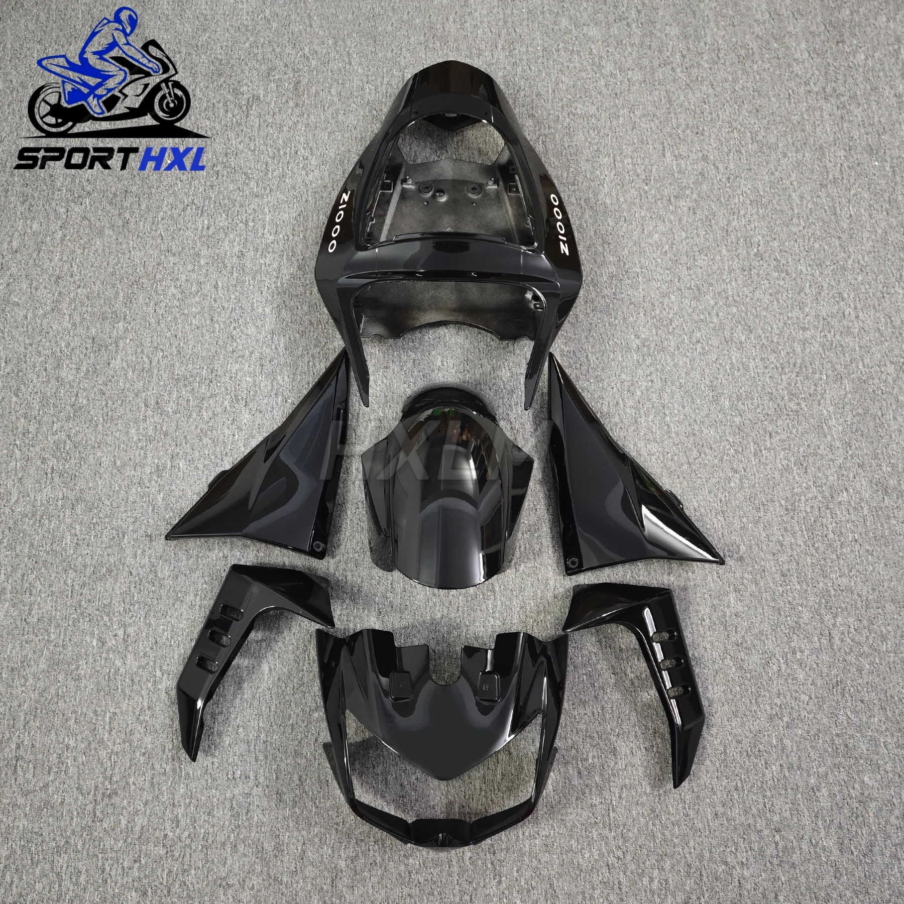 Kuip Body Kit voor KAWASAKI Z 1000 03 04 05 06 Motorfiets ABS Plastic Stroomlijnkappen Carbon Geschilderd look