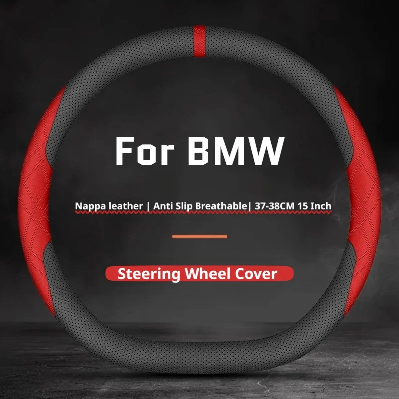 For3BMW3Leather3Car3Steering3Wheel3Cover3Premium3Fit33-Series3X33X53X73F303G203G803G263G303G603G113F483G013G453G053Accessories