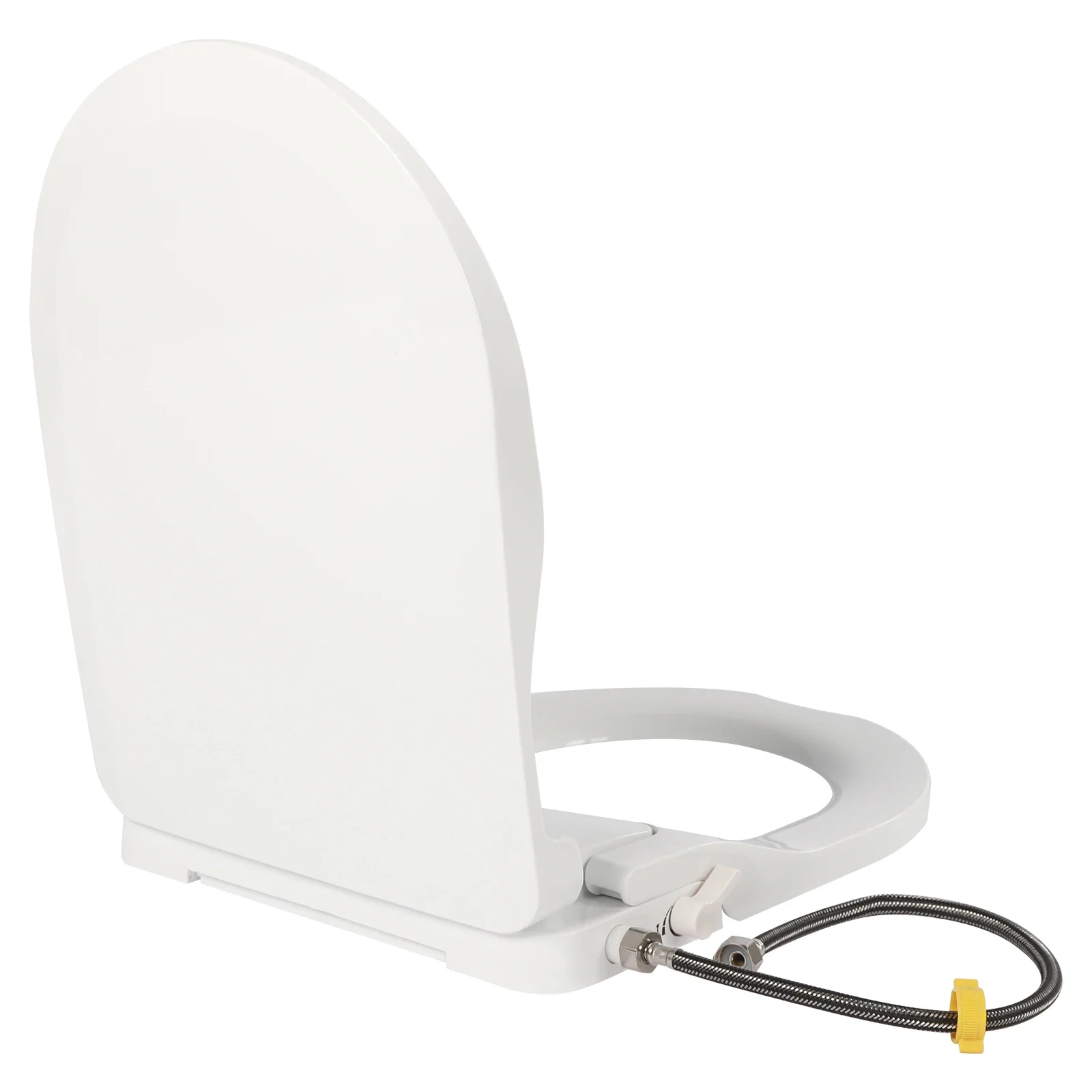 

D-shaped Non Electric Bidet Toilet Seat, Non Electric Swash Ecoseat Elongated Comfort Fit Toilet Seat Bidet Attachment