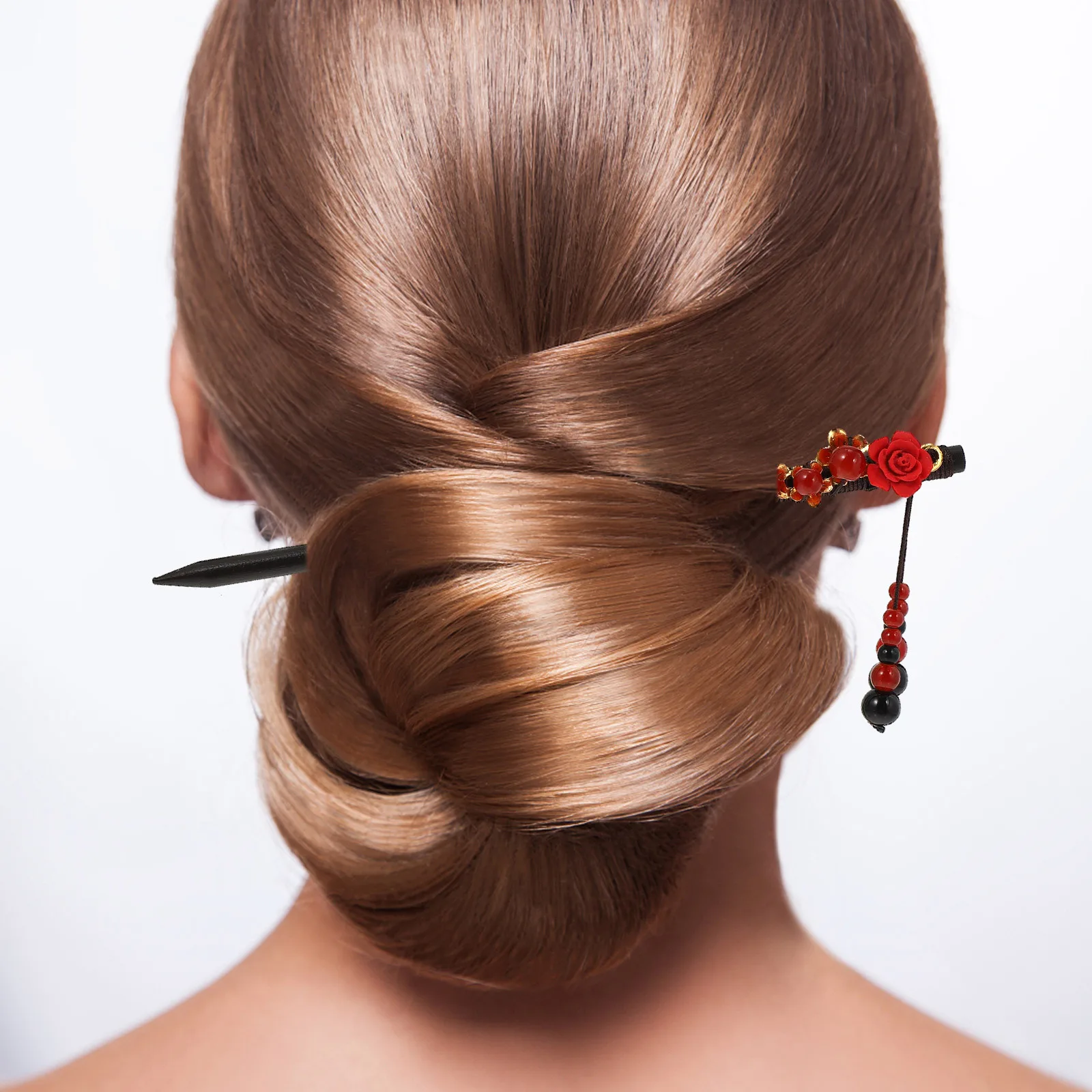 

2Pcs Vintage Chinese Style Wood Hair Stick Hair Fork Elegant Hairpin Perfect for Ancient Style Events Retro Hairpin