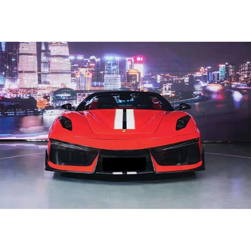 F430 upgraded Vorsteinerstyle body kit front bumper engine hoodside skirts rear bumper Runde semi carbon fiber car parts