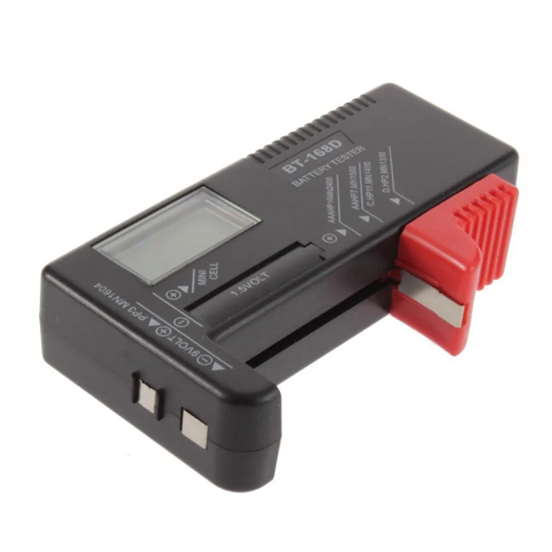 BT-168D Digital Battery Tester, Battery Tester Capacidade, AA, AAA, C, D, 9V, 1.5V