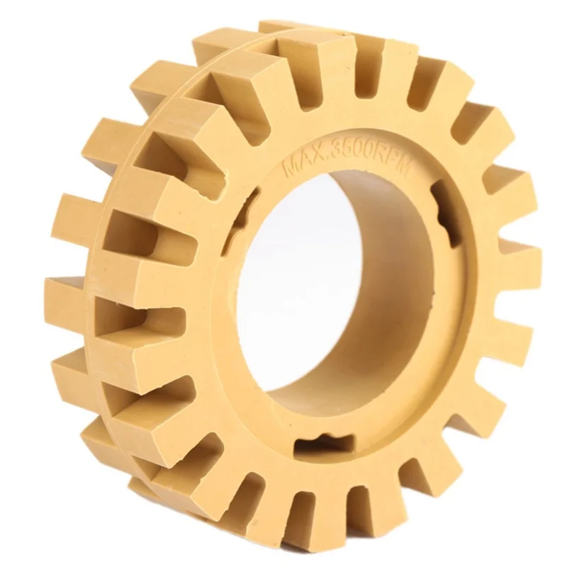 100mm 4in Grinding And Polishing Zigzag Teeth Shape Rubber Wheel Eraser(No Shank)