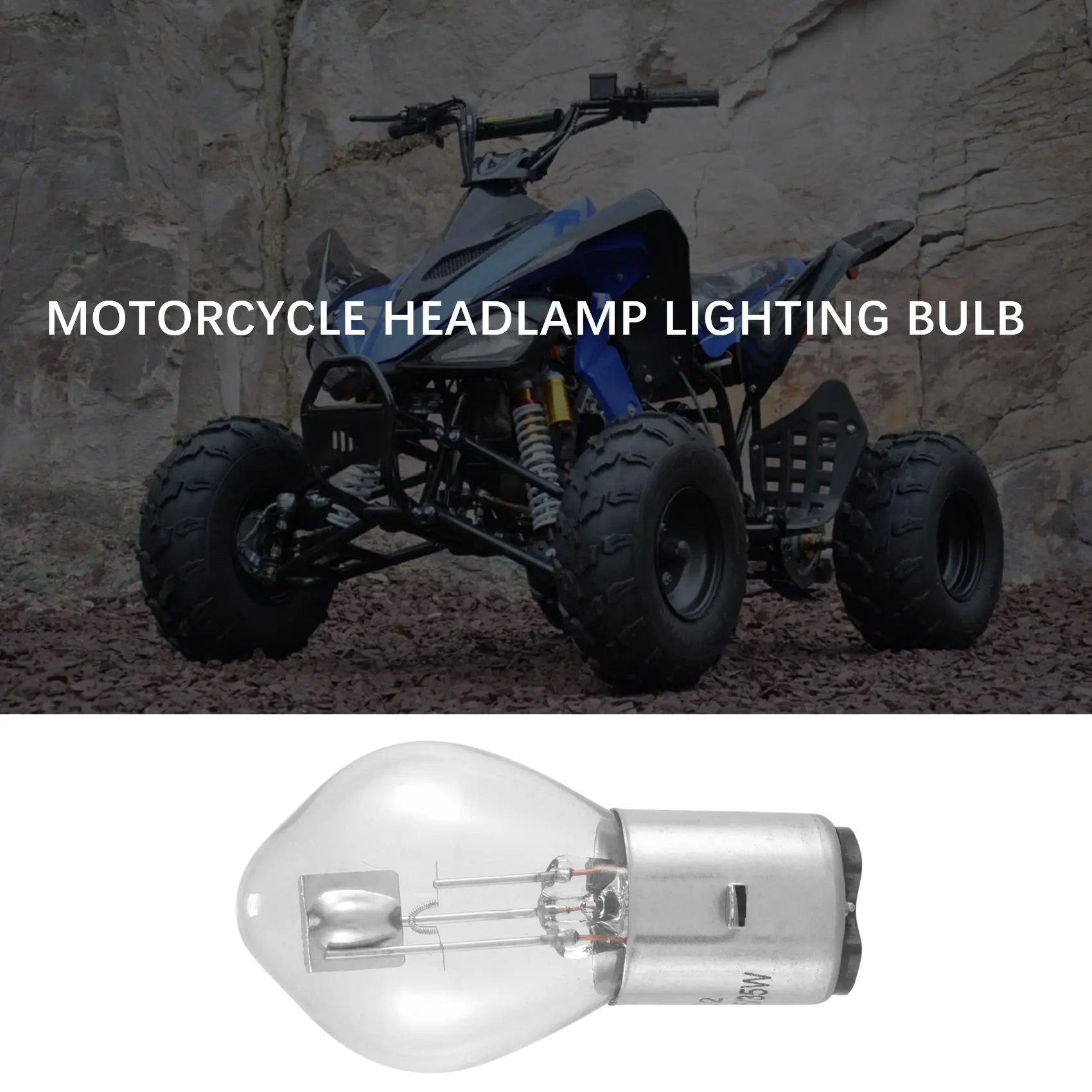 Motorcycle Lighting 10X Headlight Bulb 12V 35W B35 BA20D Glass Fit for GY6 ATV Moped Scooter