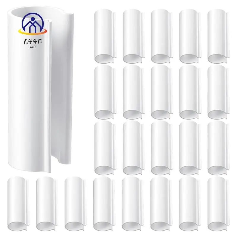 A44F-32 Stück Schnappklemme für PVC-Rohrbücher, Reihenabdeckungen, Poolabdeckungsclips, Unterstände, Vogelschutz (für 1/2 Zoll PVC-Rohr)