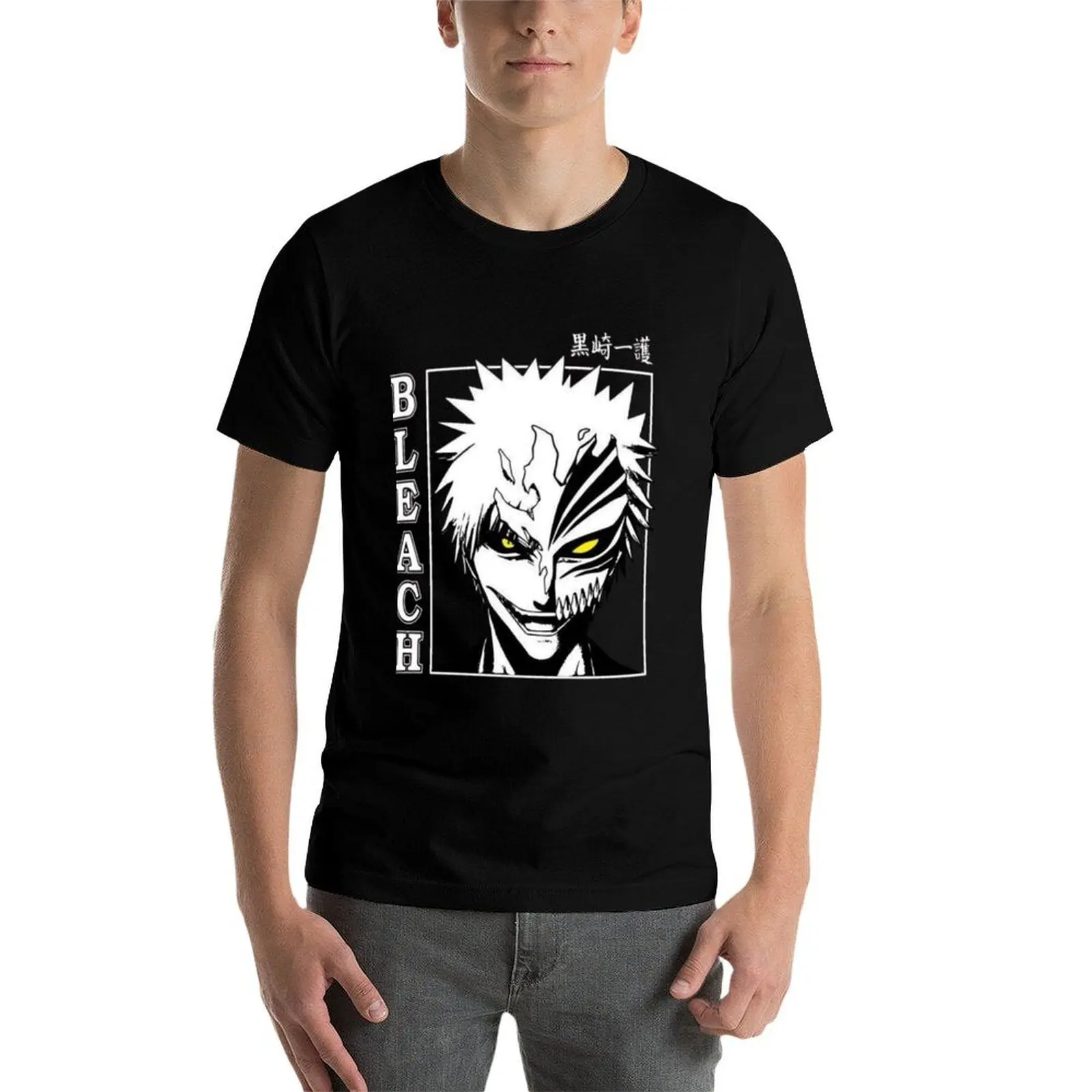 Ichigo bankai camiseta homem t camisas de alta qualidade marca luxo homem t camisa designer camiseta
