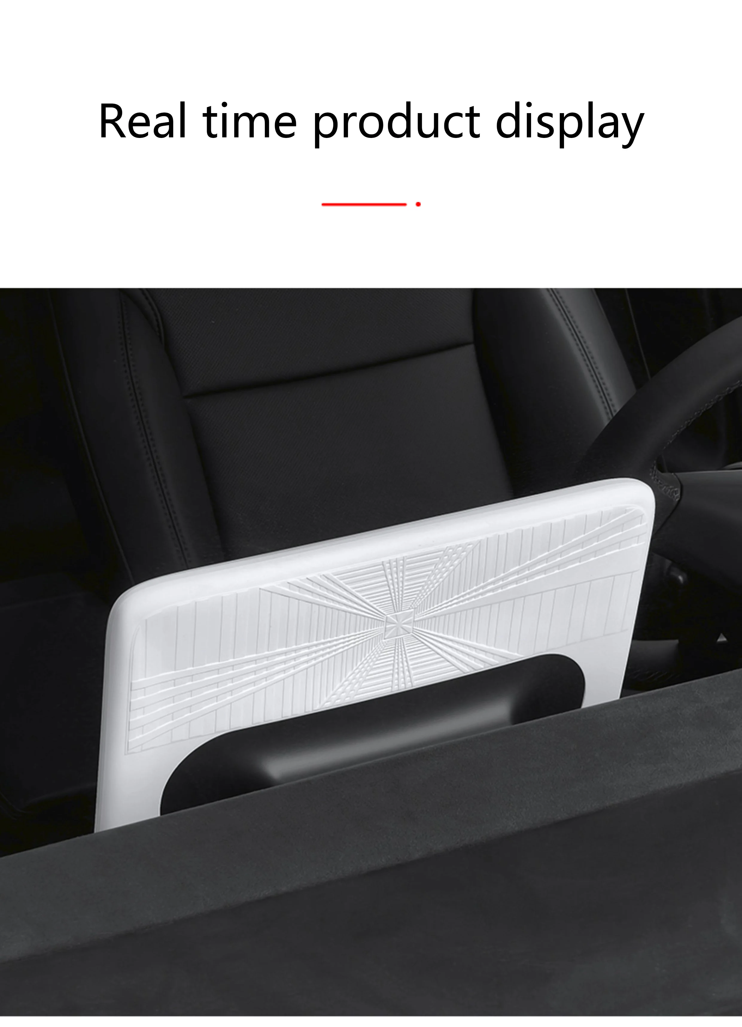 Für Tesla Model 3/Y 2021-2027 Silikon-Schutzrahmen-Kantenabdeckung Model YL Zentraler Navigationsbildschirm-Schutzfolie-Aufkleber – Detail 8