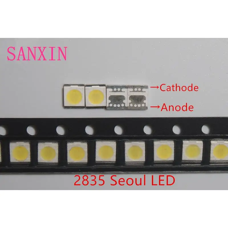 1000 قطعة 2835 3528 إصلاح LED LCD إضاءة خلفية للتلفاز الخرز MX سيول JF 1 واط-2 واط 3 فولت 6 فولت الضوء الأبيض البارد شائع الاستخدام