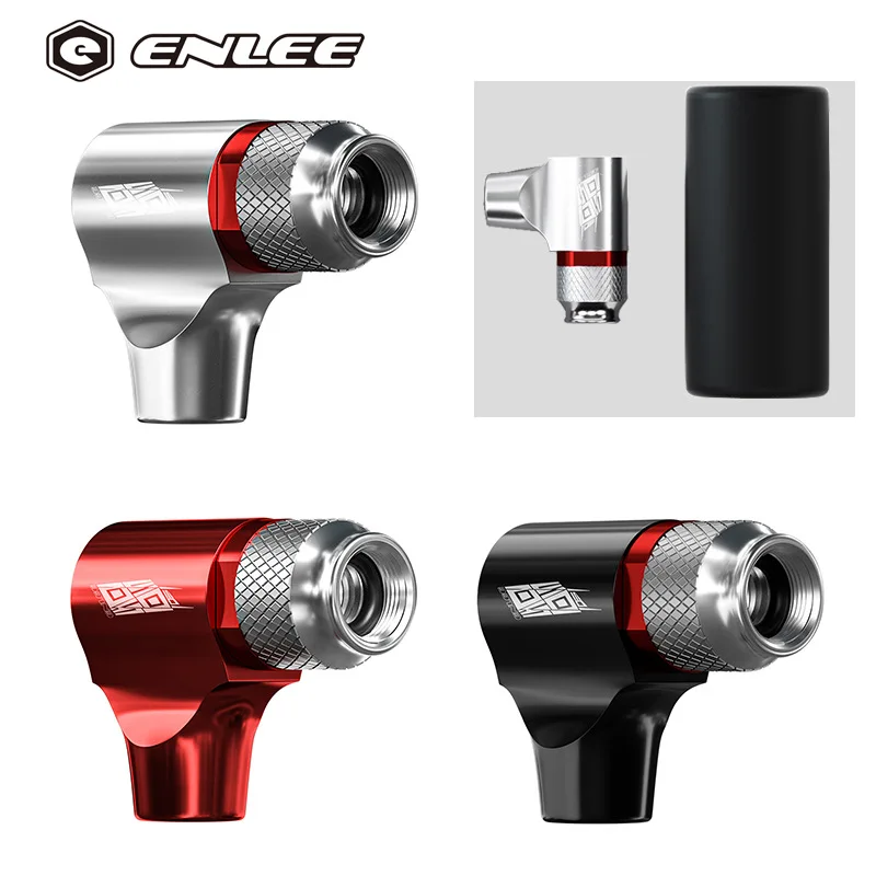 ENLEE Bicycle CO2 Mini Pump Presta And Schrader Valves Universal Inflation Mouthpiece Cycling Equipment