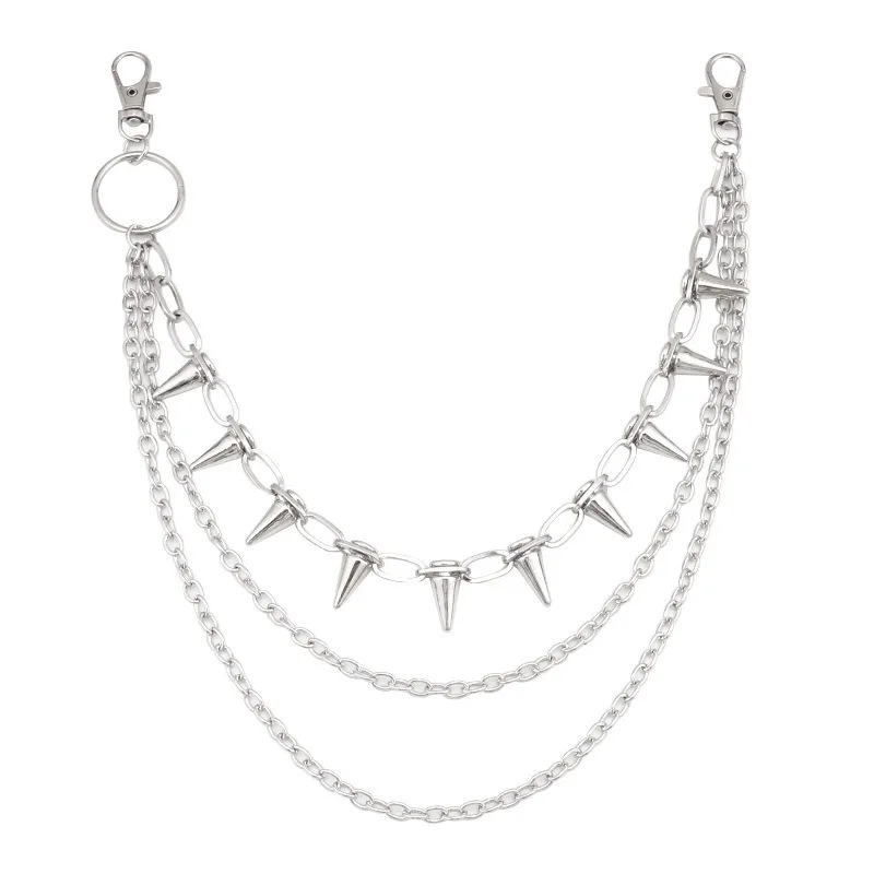 Hip Hop Punk Rock Metall Hosen Taille Kette Männer Frauen Schlüsselanhänger Hosen Kette Brieftasche Schlüsselbund Jeans Unisex Hip-hop Schmuck Geschenk