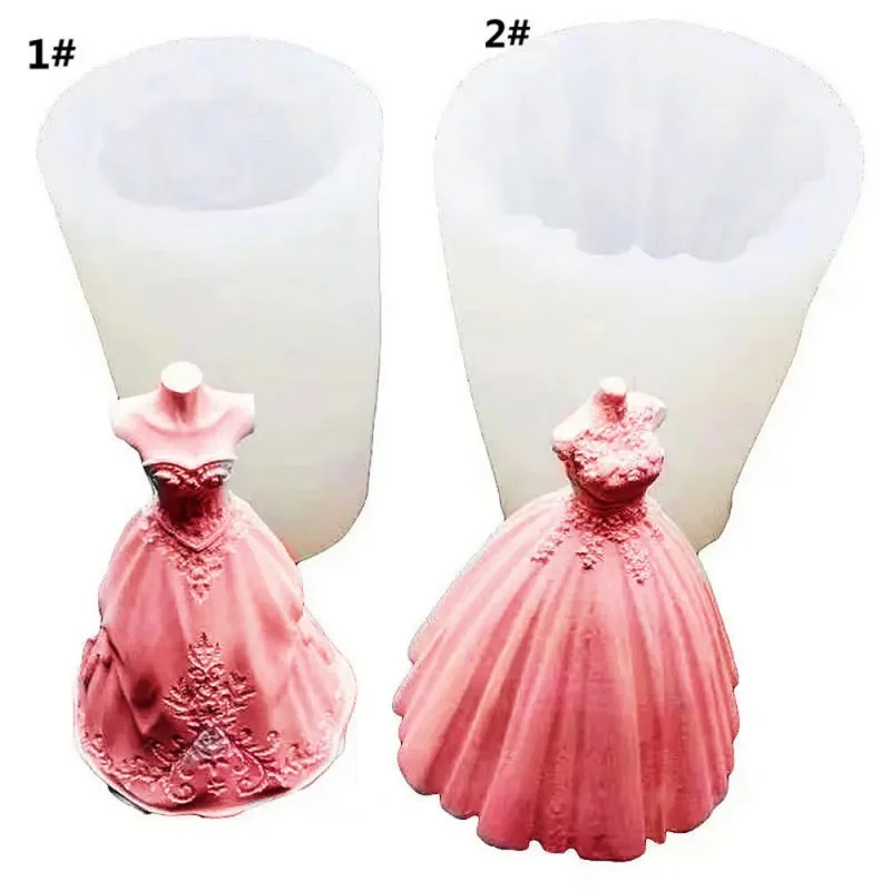 

Craftingdiy Handmade Crafting Silicone Mold - Wedding Dress, Stereo, Soap, Candle Car Aromatherapy