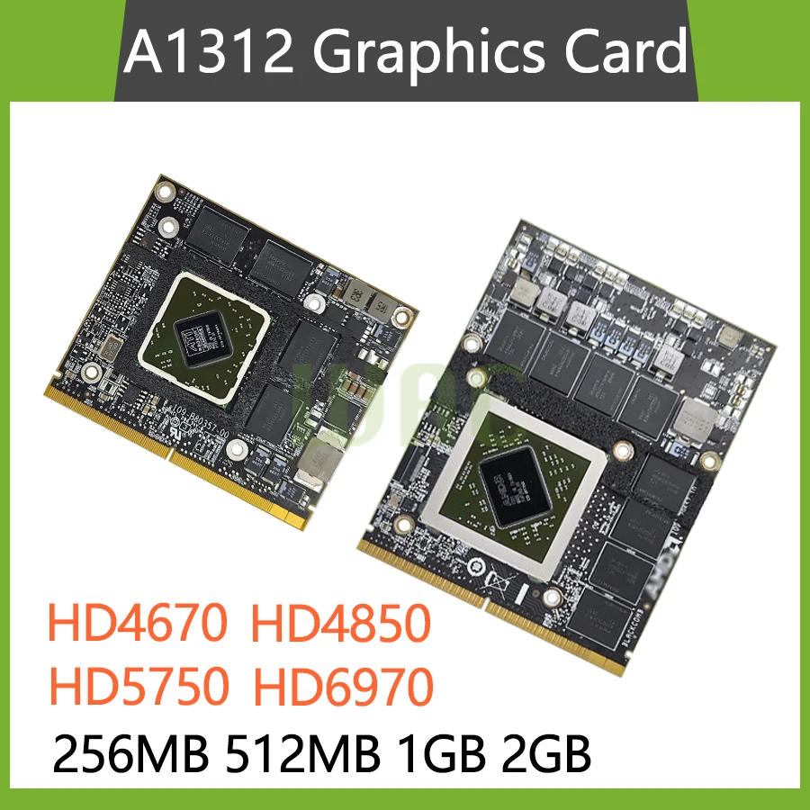 Revisión y recomendación de la tarjeta gráfica Original Ati HD 6970M 5750 4850 4670 para Apple iMac A1312