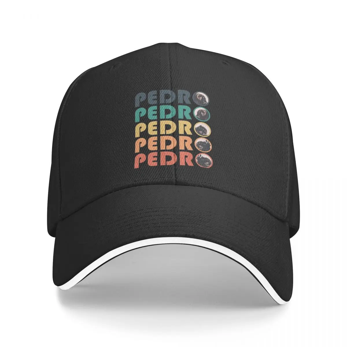 

2024 Design Baseball Cap Cute Pedro Raccoon Merch Unisex Trucker Hat Classic Funny Memes Snapback Hat