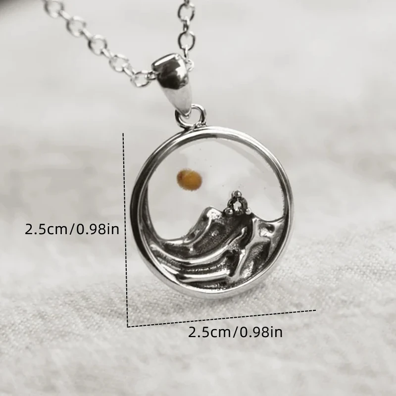 1 قلادة بذور الخردل الجبلية للرجال - مجوهرات مسيحية أنيقة تحت عنوان الجبال، تحديد الإيمان والقوة هدية العيد