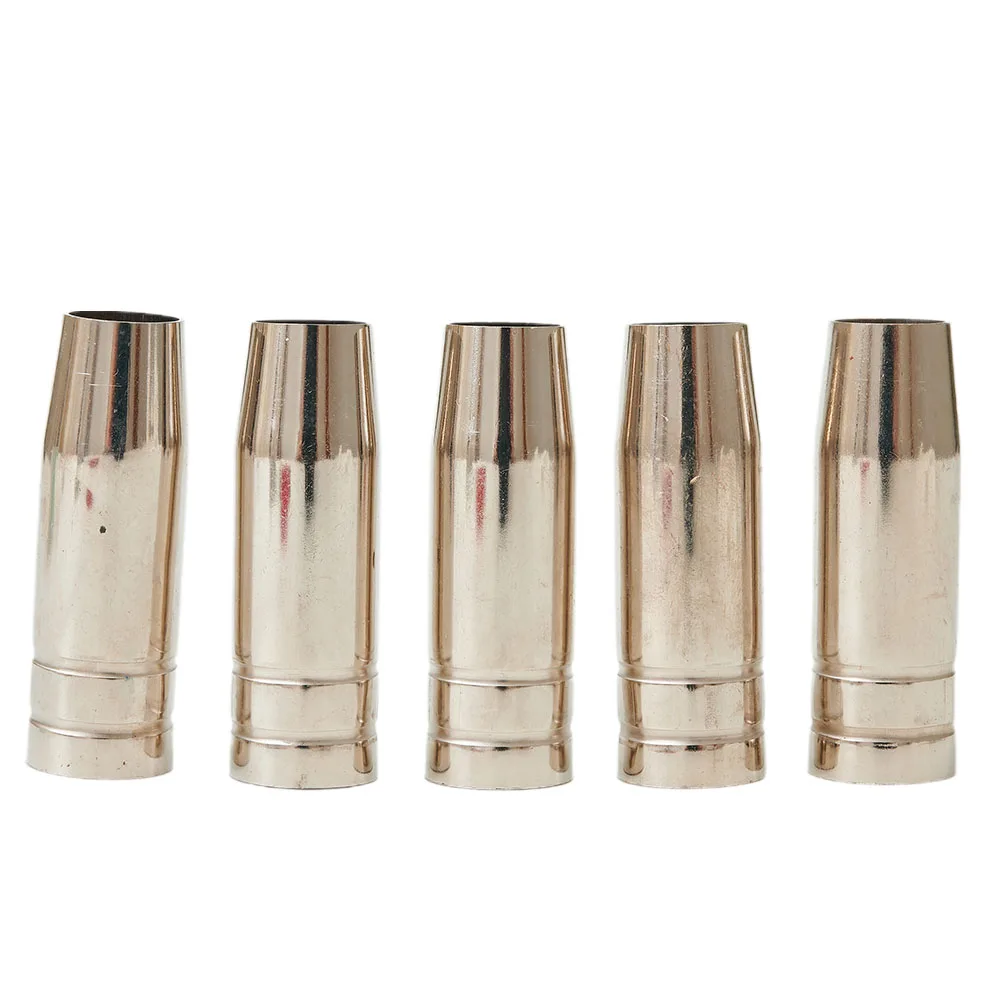 

5pcs Conical Nozzles Shroud Style Welding Welder Gas Push On Accessories For MIG MB15 Welding Torch Equipment Power Tools