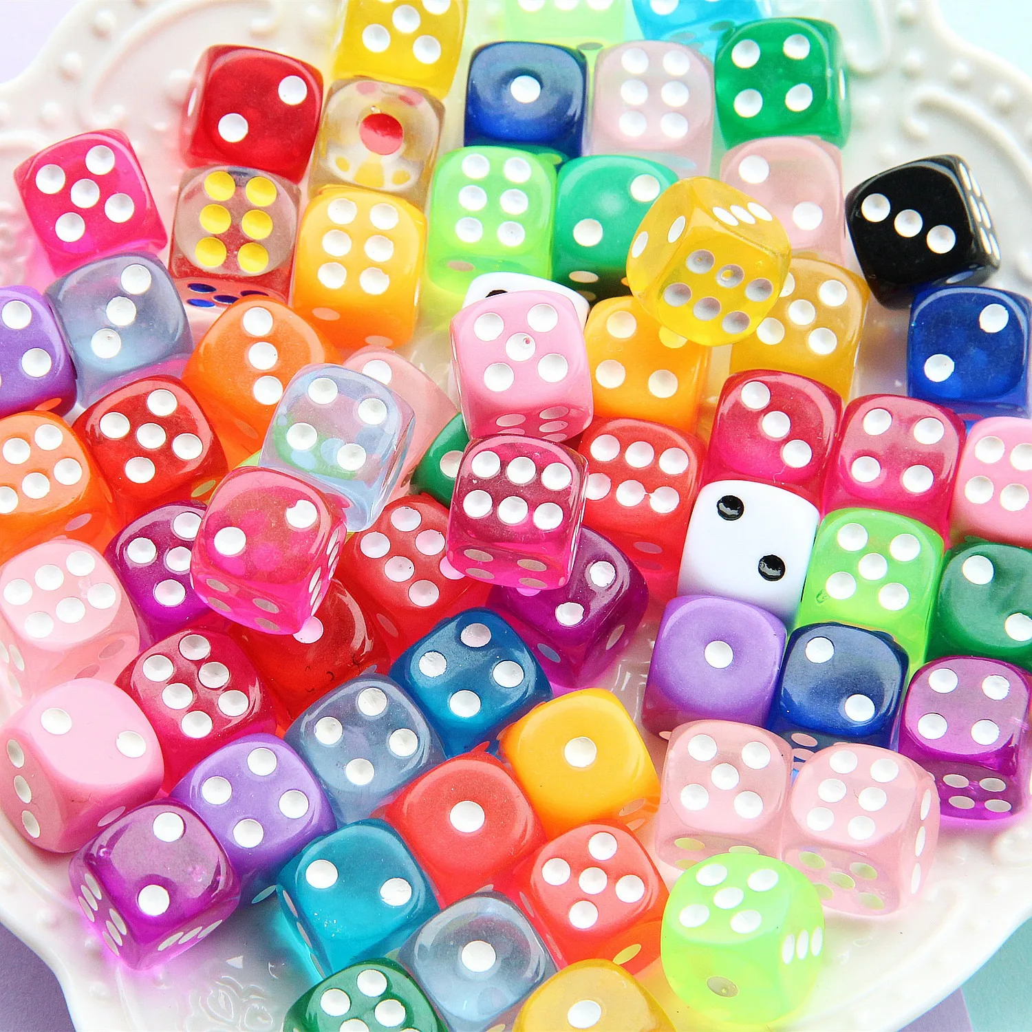 10 قطعة 6 وجوه النرد الذهب 14 مللي متر أرقام النرد مكعبات لمجموعة النرد Dnd STZ01